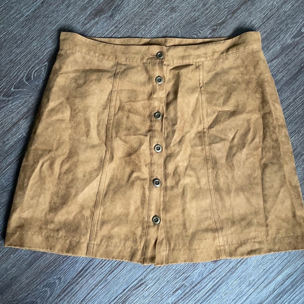 Harlow mini shirt faux suede